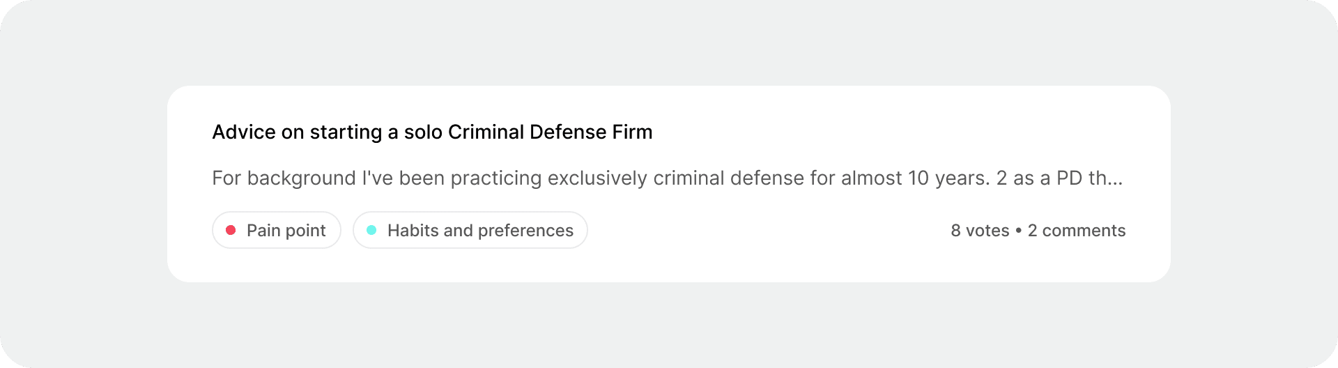 Screenshot of the Ask anything feature